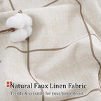 Lajode Brown Linen Blackout Curtains - Image 5