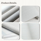 YXTII 20.8" x 393.7" Beige Grasscloth Wallpaper, Textured Peel and Stick - Image 2