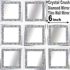 Crush Diamond Mirrors Wall Decor 6inch Mirror Tiles - Image 3