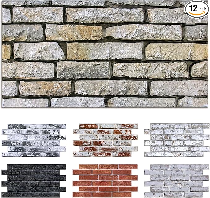 Commomy Faux Brick 3D Wall Panels by CommomyDecor