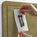 Bulletin Board, 24 x 18 inches Felt Board Decorative Pin Board, Cork Board - Image 2