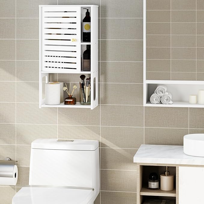 4-Tier Wall Bathroom Storage, Space-Saving Organizer - Image 2