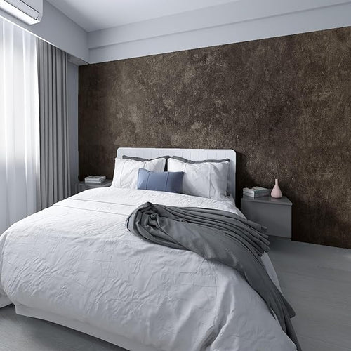 3yecao 48"×591" Extra Wide Big Roll Large Size Dark Brown Tan Gray Concrete by 3YECAO