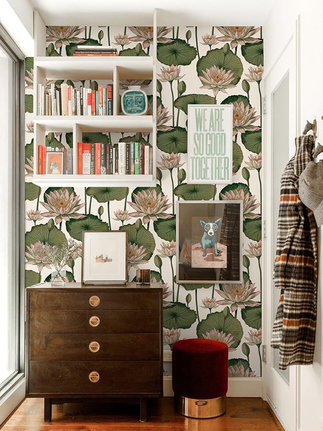 Orainege Floral Wallpaper Peel and Stick Floral Contact Paper Boho - Image 7
