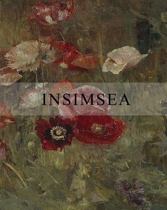 InSimSea Framed Canvas Wall Art Vintage Decor, Home Decor Classical Floral - Image 4