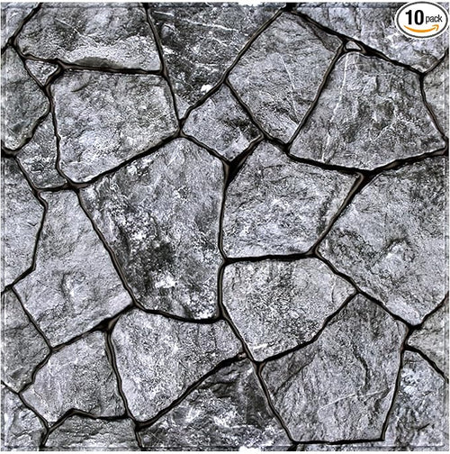 3D Faux Stone Wall Panels Peel and Stick, Stone-Look Textured Wall Sticker by SMOOSTIKCDECOR