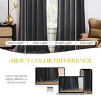 NICETOWN Grey Luxury Velvet Curtain Panels, Home Decoration Window Treatment - Image 3