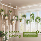 Bamworld Window Plant Hanger Indoor 63in 2PCS Hanging Planters - Image 3