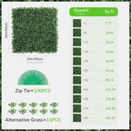 Luyue 12PCS 20”×20” Boxwood Panels, Artificial Grass Wall Panels Fake Greenery - Image 7