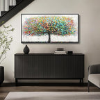 Large Framed Tree of Life Colorful Wall Art, Modern Canvas Prints Paintings - Image 8