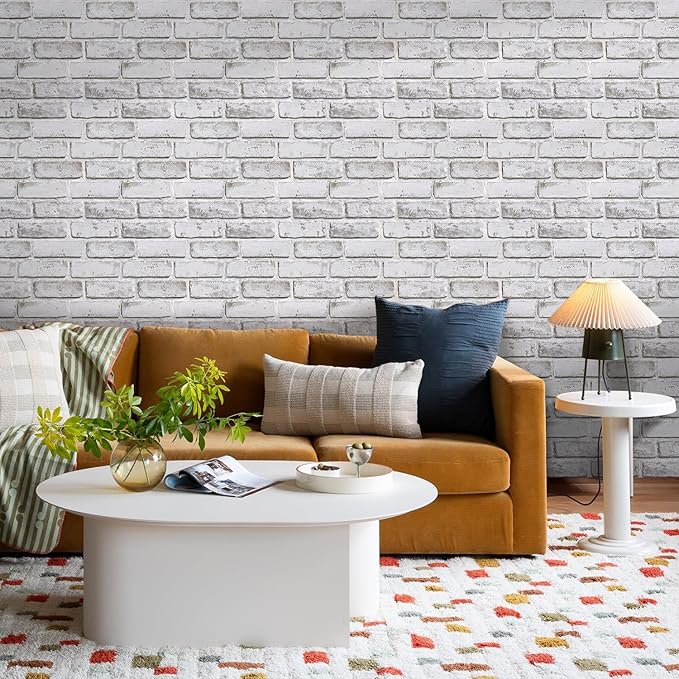 COMSTICKC 3D Faux Brick Wall Panels Peel and Stick Wall Covering, Not Real Brick - Image 7
