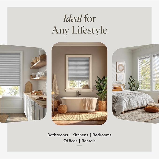 CHICOLOGY Cordless Mini Blinds for Indoor Windows, Light Filtering to Room - Image 3
