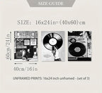 3Pcs Retro Music Poster Wall Art Fashion Black And White Photography Preppy - Image 8