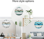 CHYLIN Wall Clock 12 Inch Bathroom Clock, Rustic Wall Clocks Battery Operated - Image 3
