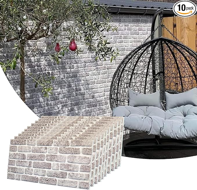 Dundee Deco 3D Wall Panels Faux Brick by DundeeDeco