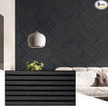 Wall!Supply 3D Soundproof Wall Panels – Acoustic Anthracite Finish – EPS Foam by WallSupply