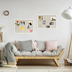 DAHAPYBOO Cork Board with Linen White 2Pack, Bulletin Board 23"x17" Hanging - Image 4
