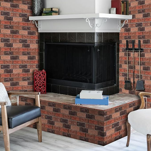 3D Wall Panels Peel and Stick, Faux Brick, Waterproof Self Adhesive Decorative - Image 2