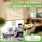 Bamboo Blinds 54x48 inch Bamboo Roman Shades - Image 4