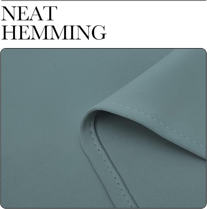 NICETOWN Greyish Blue Blackout Curtains Panels - Image 7