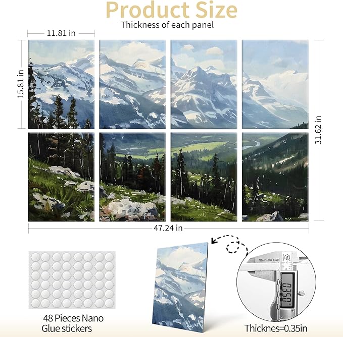 Art3d Soundproof Wall Panels 48"x32", Sound Absorbing Decorative Wall Panels - Image 5