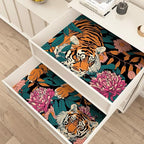 BOKEBEVE Extra Long Tiger Stick and Peel Wallpaper Vintage Floral Contact Paper - Image 6
