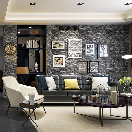 20PCS 3D Wall Panels Peel and Stick 3D Brick Wallpaper Peel and Stick Faux - Image 2