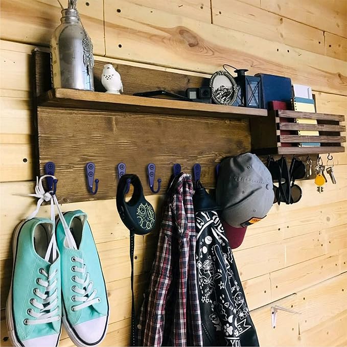ZAYBOD Coat Hooks for Wall, Decorative Hanging Hooks for Coats, and Bags - Image 2