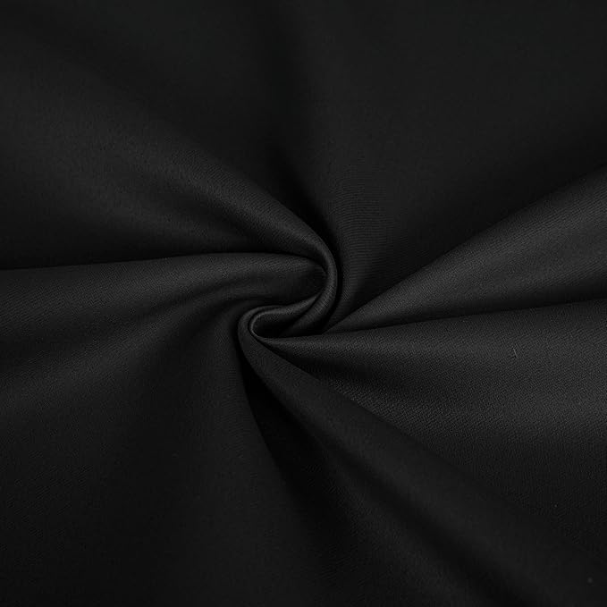 IGEMAEVE Black Blackout Sliding Door Curtains 96 Inch Length, Extra Wide Room - Image 4