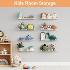 upsimples 10 Pack Acrylic Shelves Wall Organizer and Storage, Toy Cars - Image 7