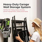 Heavy-Duty Garage Wall Storage System | Wall Mounted Tool Organizer Rack - Image 3