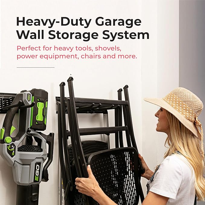 Heavy-Duty Garage Wall Storage System | Wall Mounted Tool Organizer Rack - Image 3