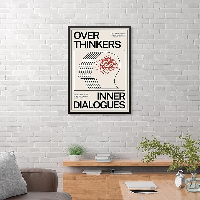 Maximalist Vintage Mental Health Posters Retro Unique Eclectic Wall Art 08x10 - Image 5