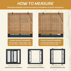 Bamboo Roll Up Shades for Windows and Doors - Image 7