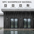 WPC Slat Wall Panels 16 Pack 48" x 6.6", Waterproof Fluted Wall Paneling - Image 3
