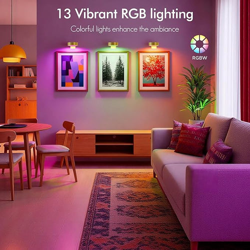 3-Pack Picture Lights for Wall, 13 RGB Color Changing Led Art Display Light - Image 2