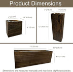 LaLaGreen Wood Planter Box for Plants Wooden Wall Hanging Planters for Indoor - Image 3