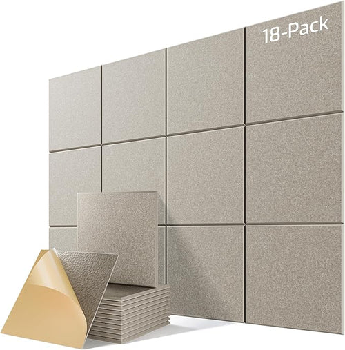 18 Pack Acoustic Panels for Walls, Sound Absorbing Foam Panels for Home & by Lebenforce