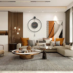 34.6×24 Inch Large Modern Decorative Oversized Pendulum Wall Clocks - Image 4