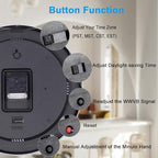 Atomic Analog Wall Clock, 14Inch Radio Controlled Sets Automatically Wall Clock - Image 5