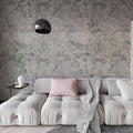 BAYYA Extra Wide Concrete Textured Wallpaper Peel Stick Light Grey Matte by BAYYAPeelandStickWallpaper