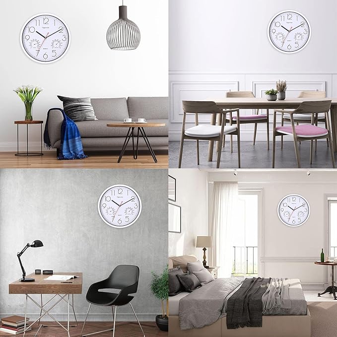 Wall Clock, Sweep Silent Movement Accurate Clocks - Image 2