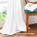 NICETOWN White Velvet Curtains 72 inches - Image 6
