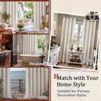 Lajode Brown Plaid Curtains Pattern Printed 90 Inches Long - Image 7