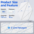 12 Pack Acoustic Panels with Self-Adhesive 12"X10"X0.4" Sound Proof Foam Panels - Image 6