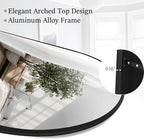 Rowjut Floor Full Length Mirror, Arched Mirrors Full Length 71"x30" - Image 6