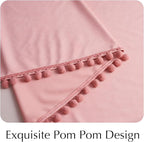 NICETOWN Blush Pink Velvet Curtains 96" Long - Image 5