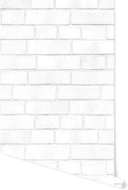 Tempaper Textured White Brick Removable Peel and Stick Wallpaper, 20.5 in X - Image 7