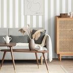 Guvana 17.7"x472" Striped Wallpaper Brown and White Contact Paper Brown - Image 2