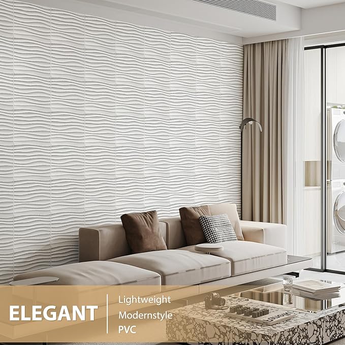 Heikki 30 Pack 3D Wall Panel for Interior Wall Décor, PVC Flower Textured Wall - Image 5